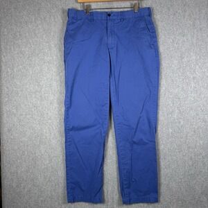 Polo Ralph Lauren Pants Mens 34x32 Blue Straight Chino Slacks Trousers